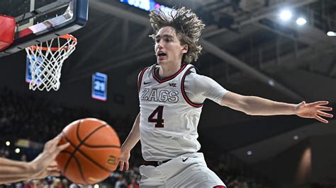 gonzaga point spread today.
